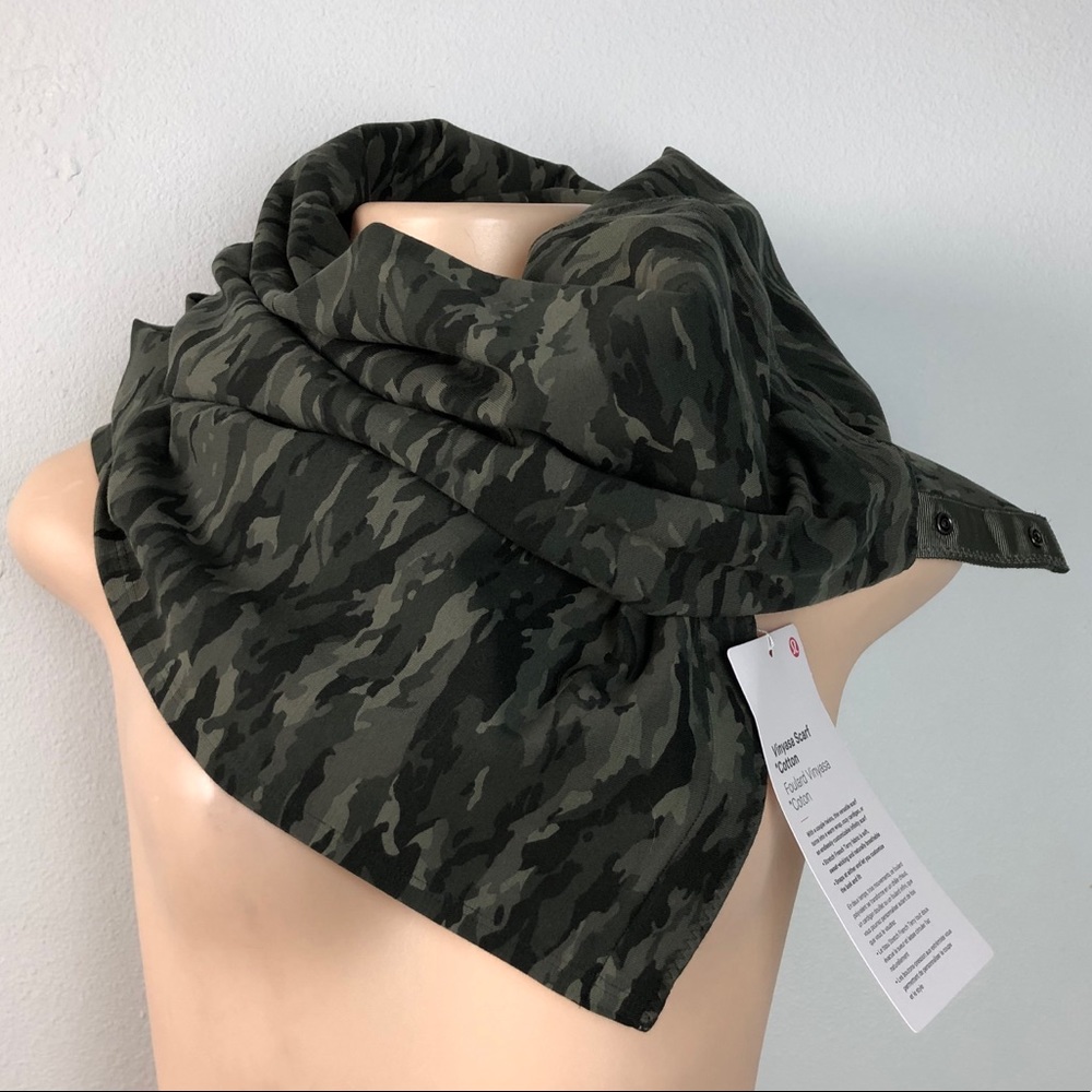 Lululemon Vinyasa Scarf *Cotton Evergreen Camo - Picture 2 of 8